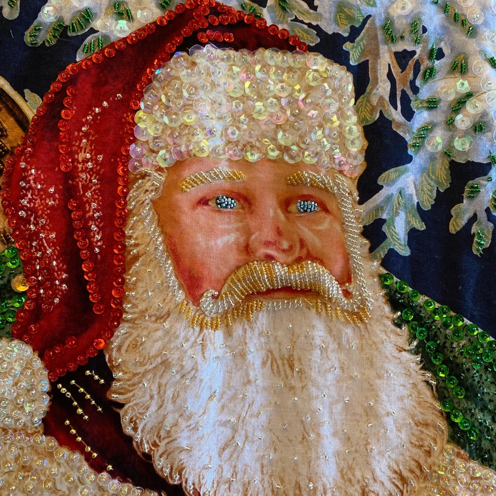 Christmas Santa wall hung art